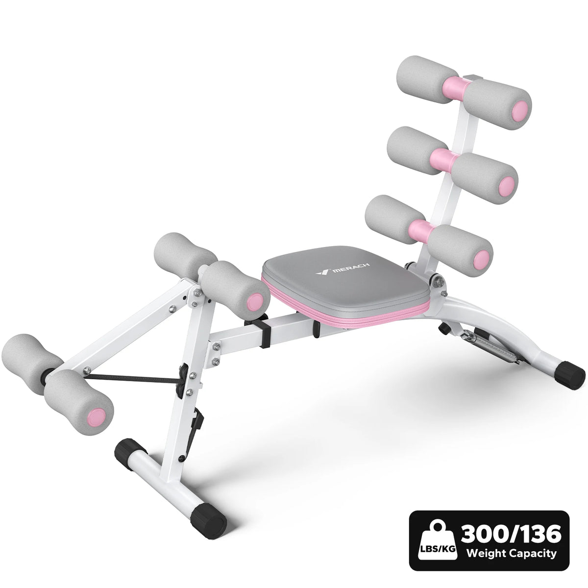 MERACH Adjustable Ab Trainer Bench for Home Gym Workouts