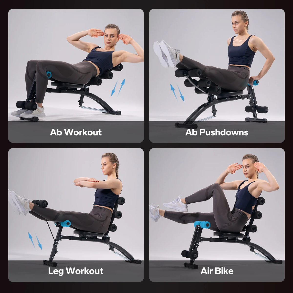 MERACH Adjustable Ab Trainer Bench for Home Gym Workouts
