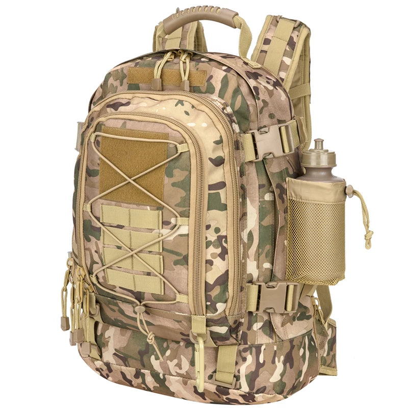 LQARMY Military Tactical MOLLE Backpack for Outdoor Hiking
