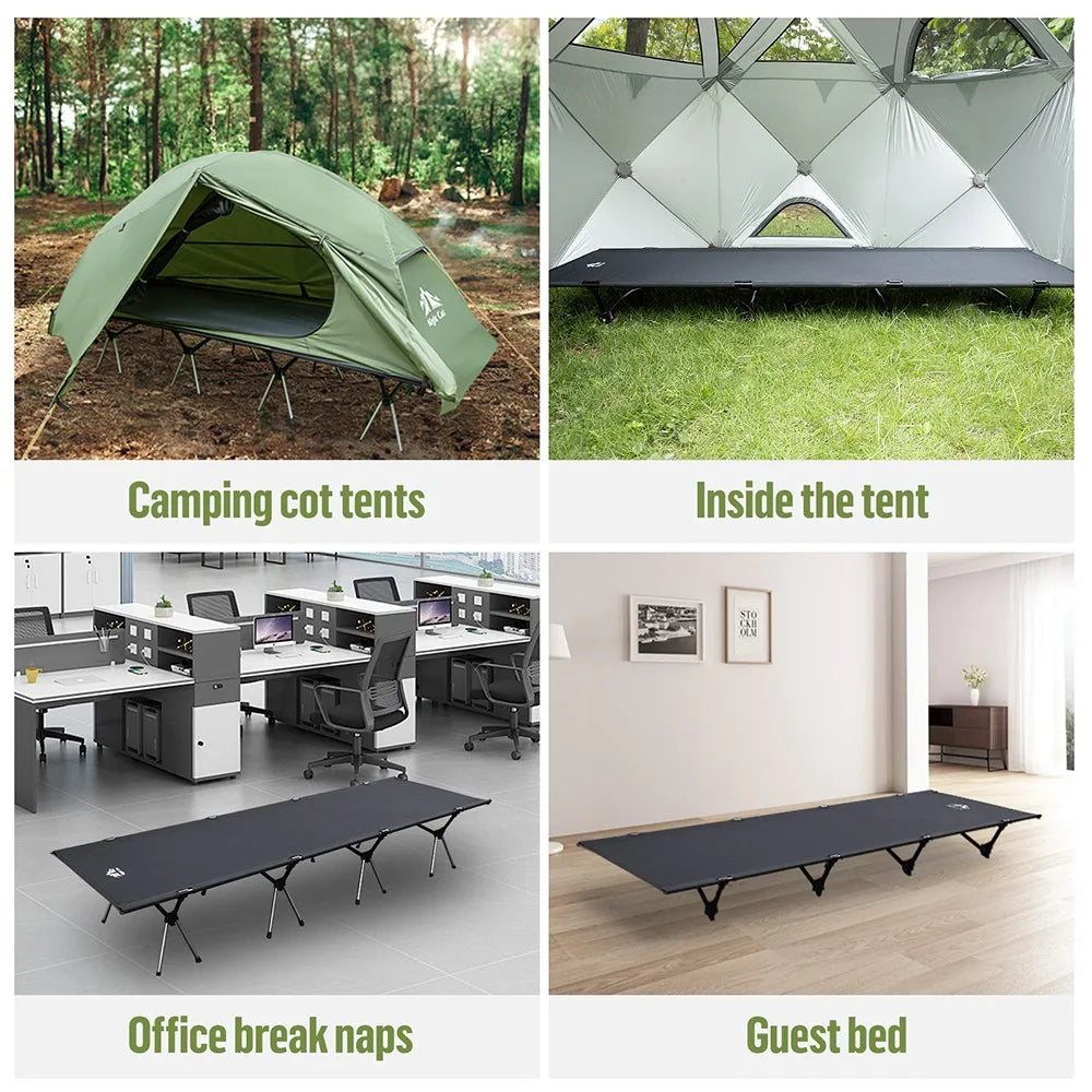Night Cat Folding Camping Cot for Adults Portable Outdoor Bed