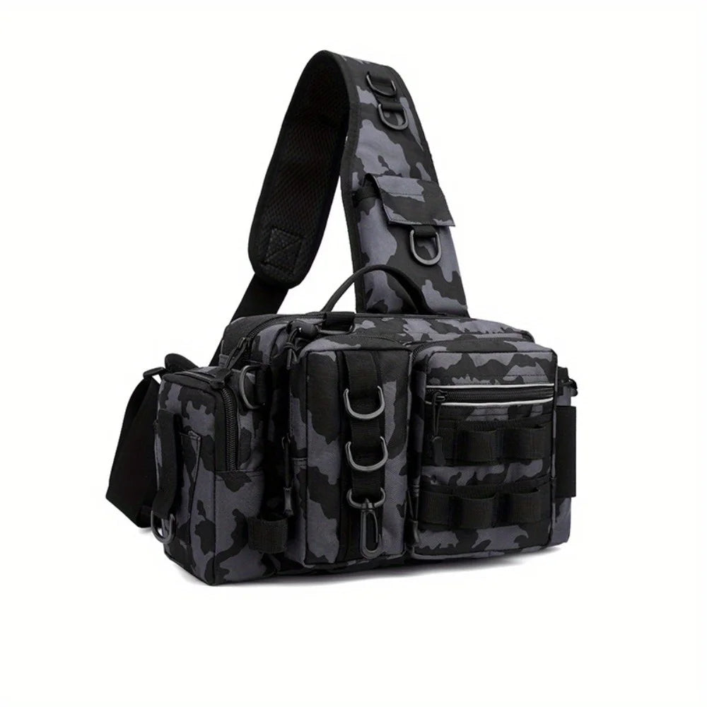 Nylon Fishing Tackle Backpack And Waist Bag For Outdoor