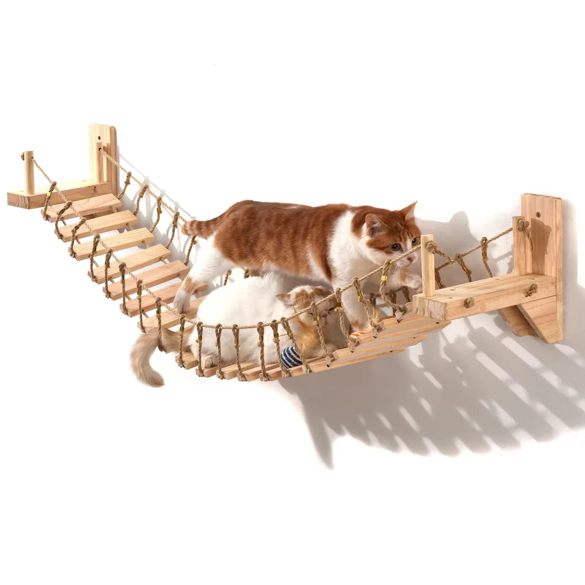 CWV Wall Mounted Cat Bridge With Sisal Climbing Surface