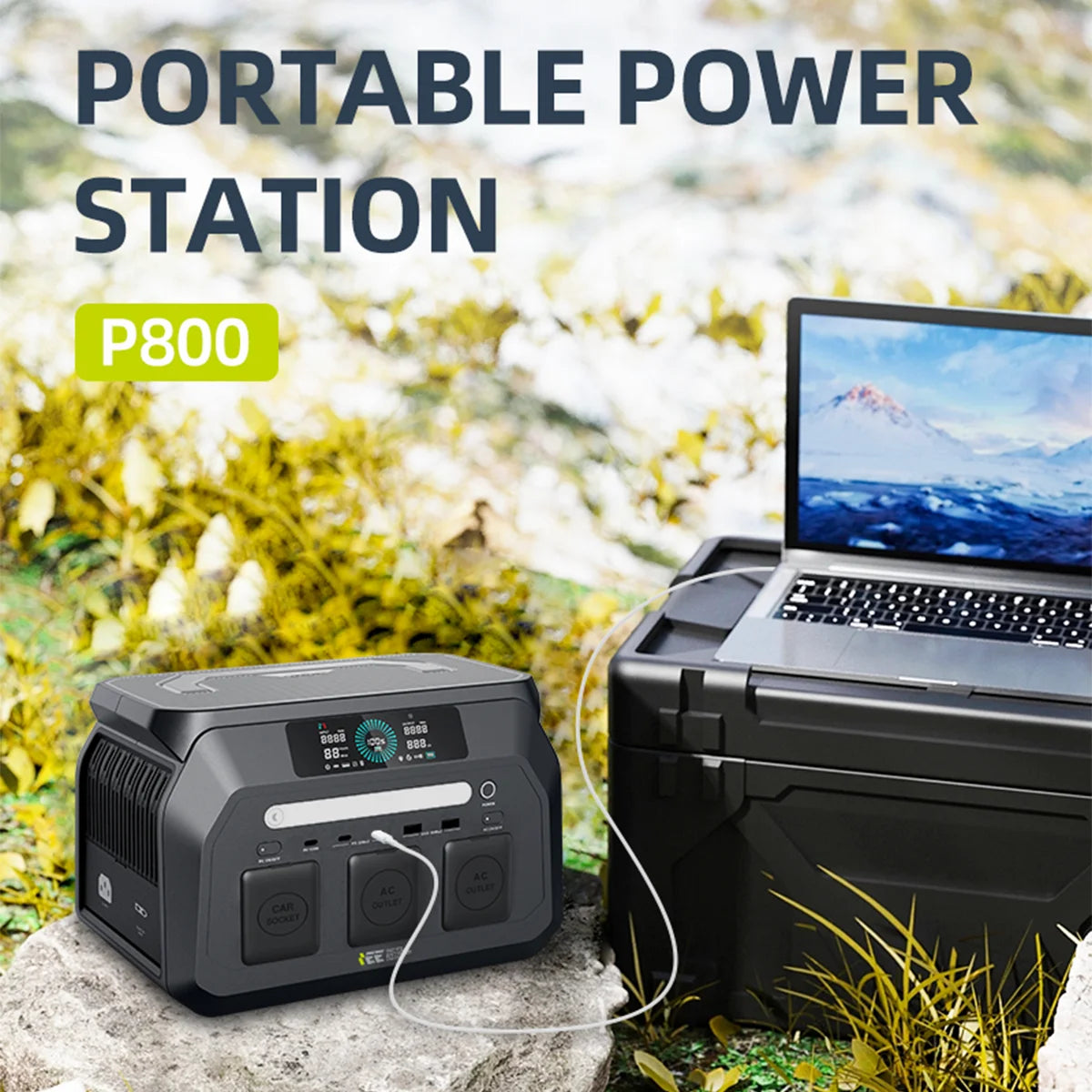 OSCAL IEE 800W Portable Power Station With LiFePO4 Battery
