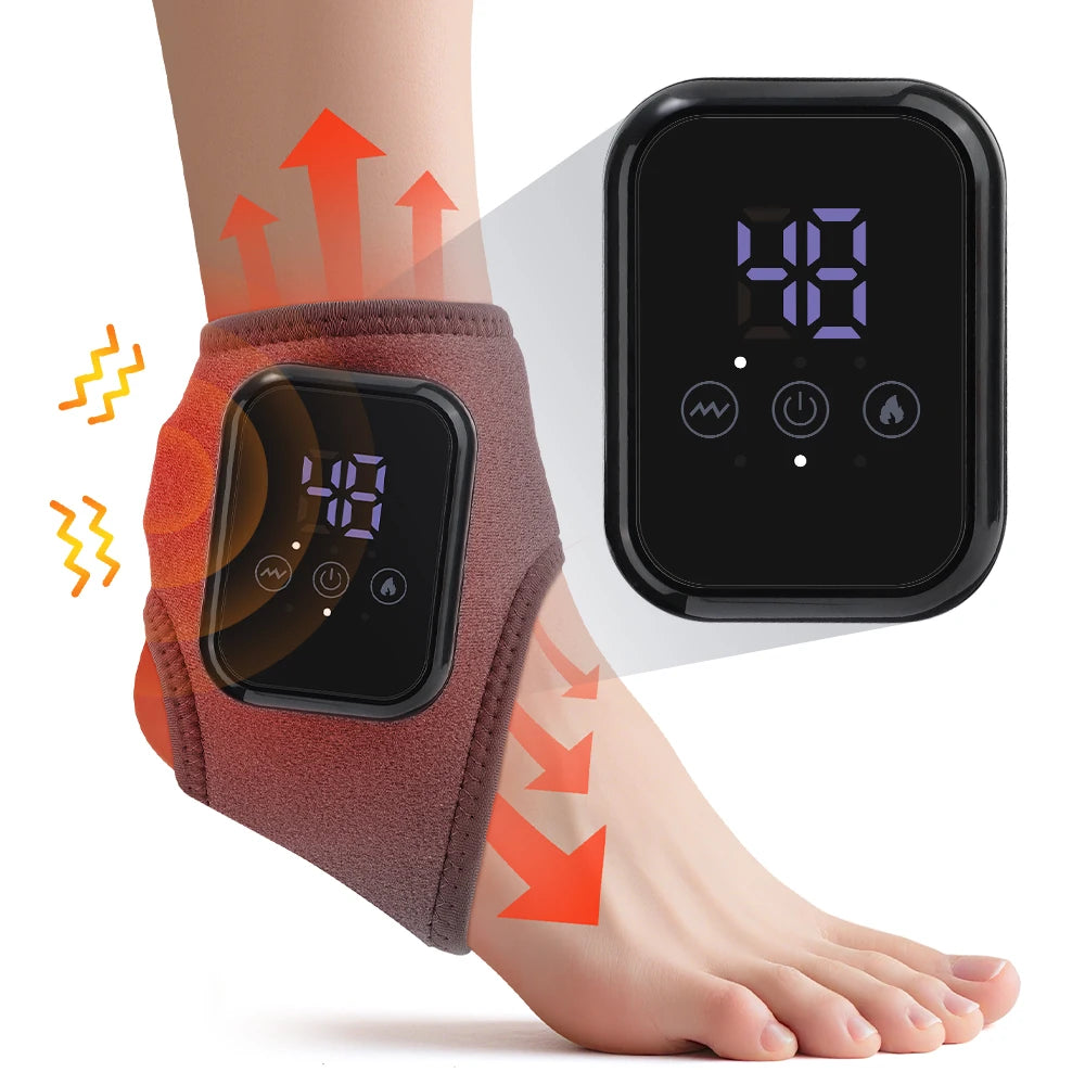Hailicare Electric Heated Ankle Brace With Vibration Support