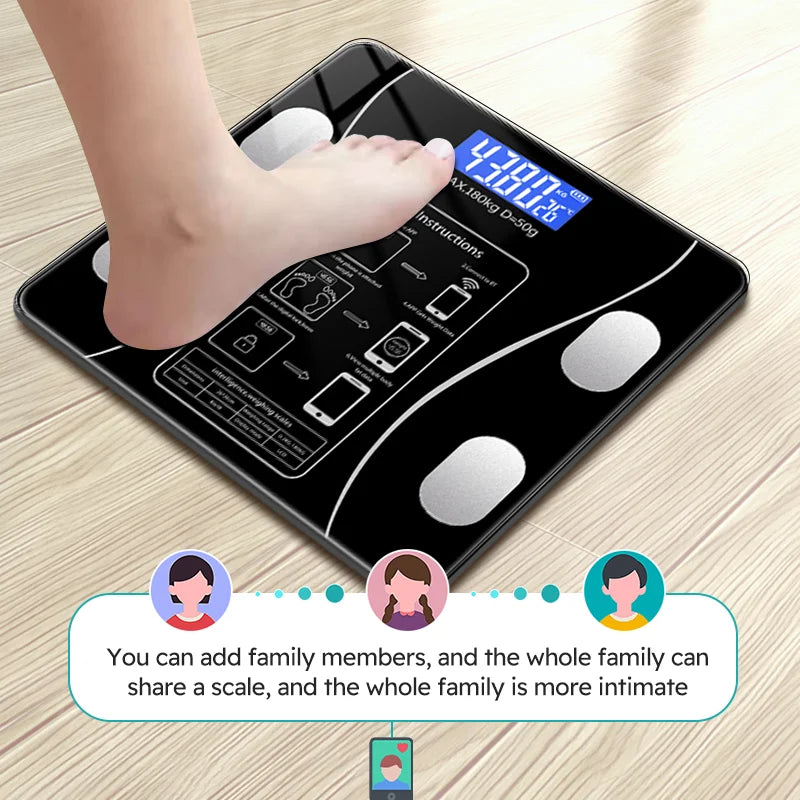 LED Digital Body Fat Scale For Weight And Health Monitoring