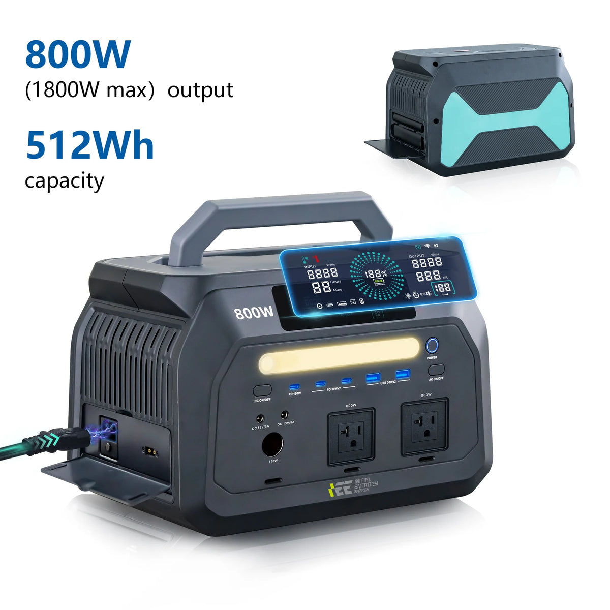 OSCAL IEE 800W Portable Power Station With LiFePO4 Battery