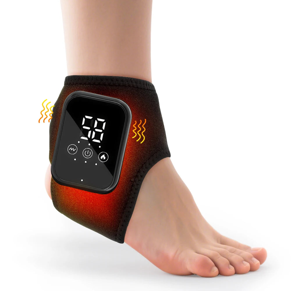 Hailicare Electric Heated Ankle Brace With Vibration Support