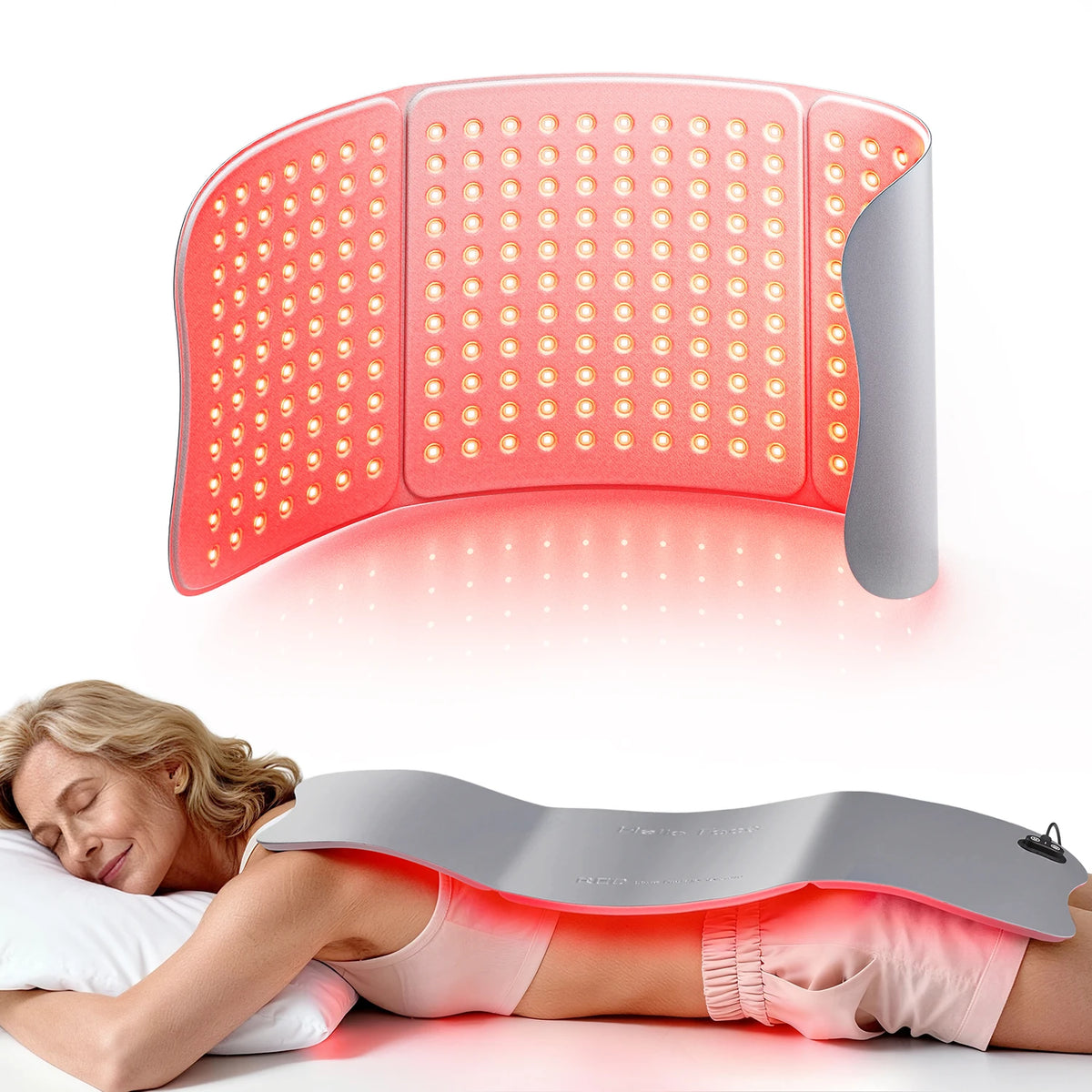 Hello Face Red Light Therapy Pad Dual Wavelength Infrared LEDs