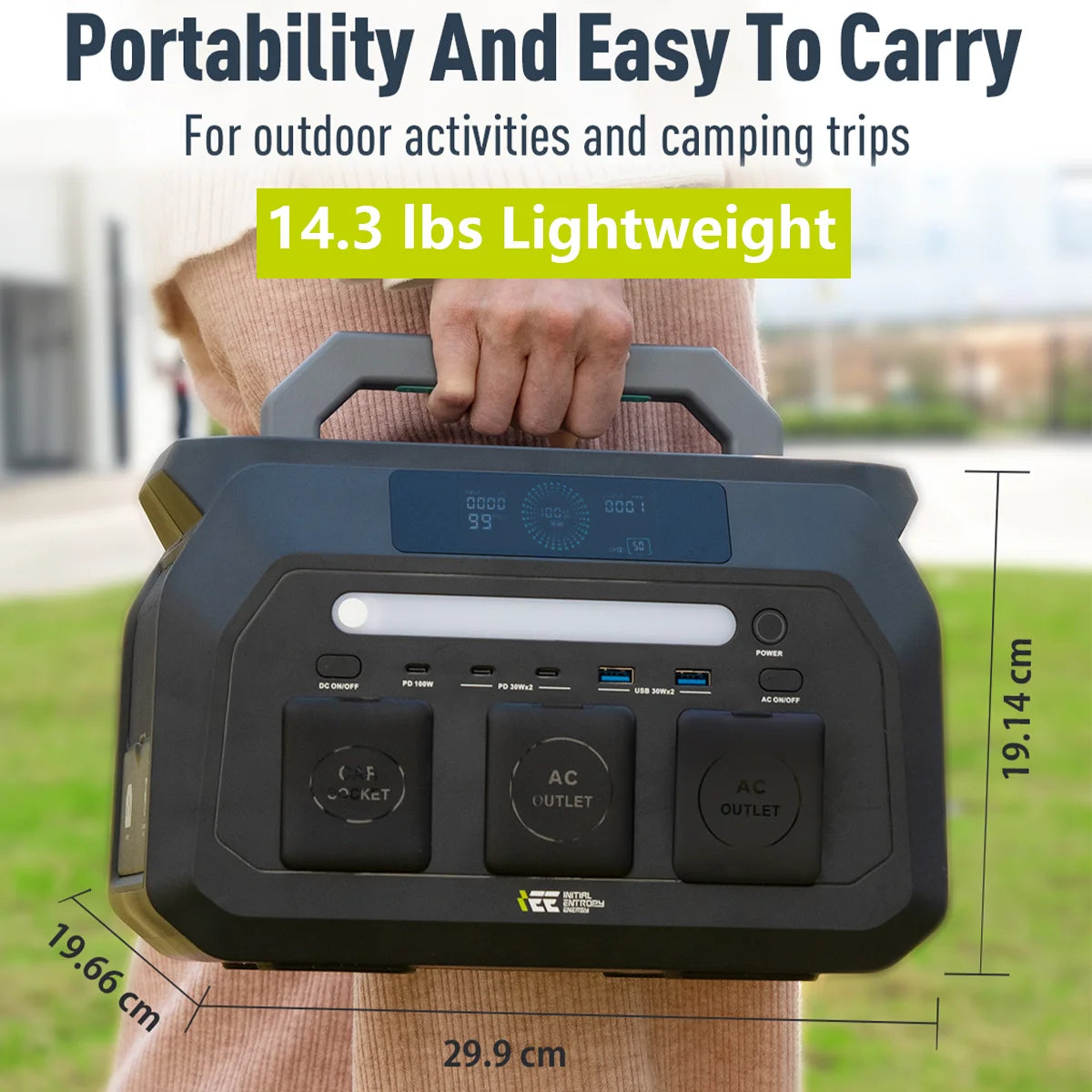 OSCAL IEE 800W Portable Power Station With LiFePO4 Battery