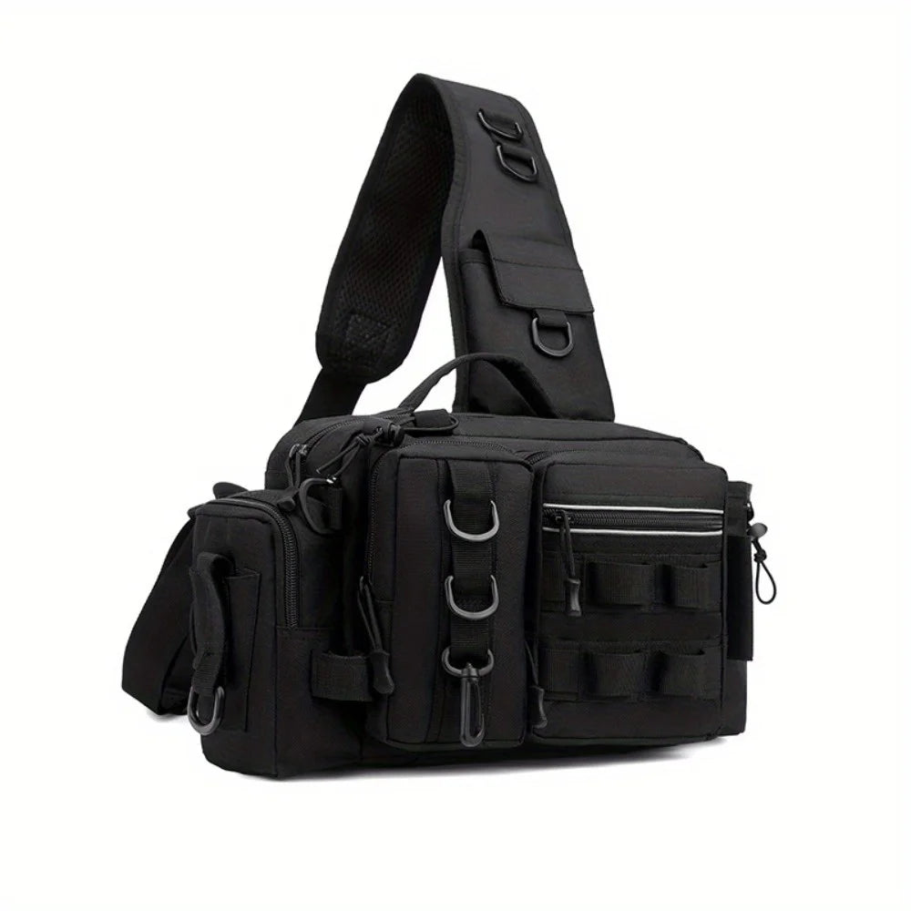 Nylon Fishing Tackle Backpack And Waist Bag For Outdoor
