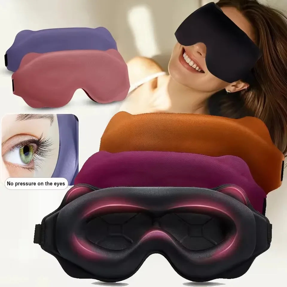3D Contoured Eye Mask For Sleeping Light Blocking Blindfold