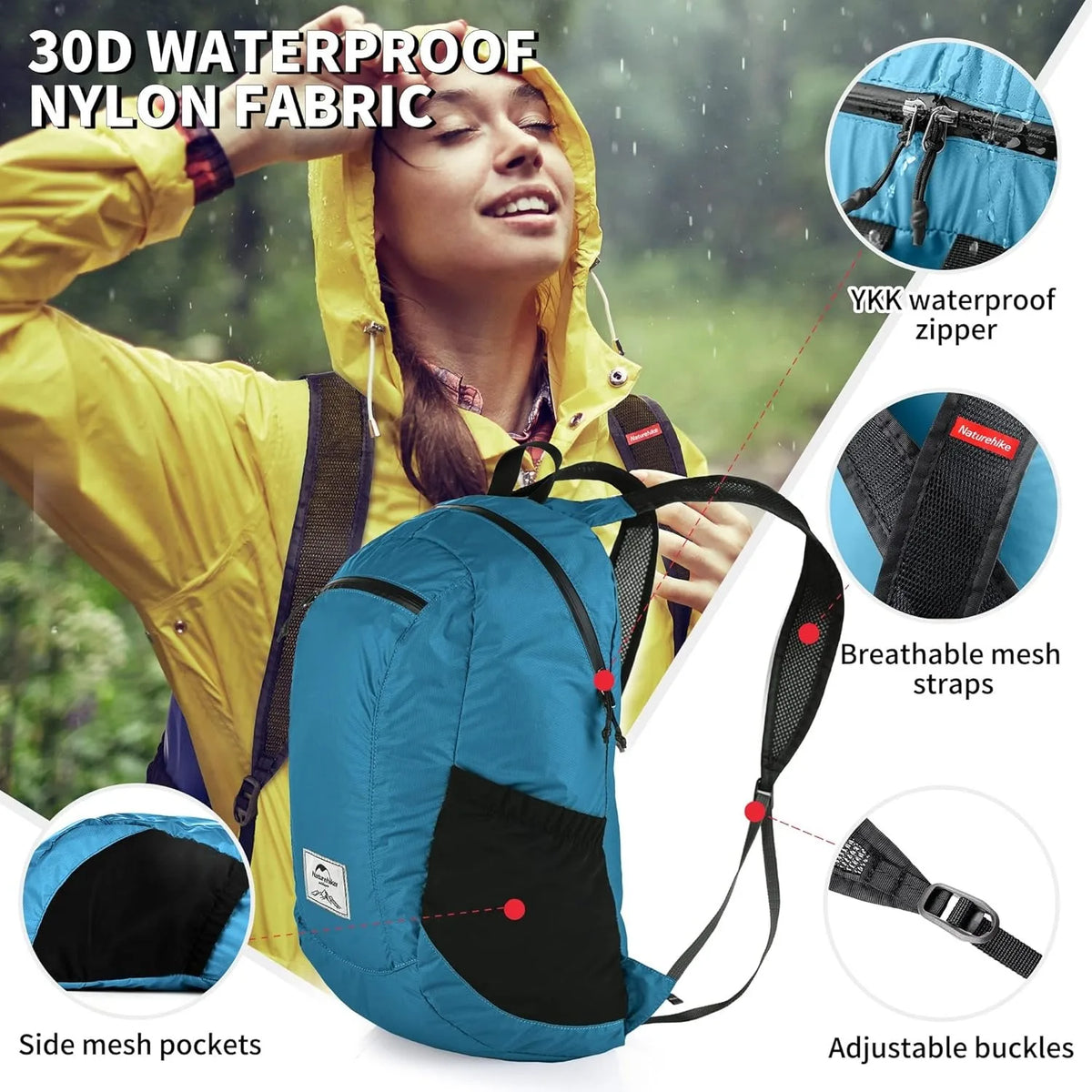 Naturehike Lightweight Outdoor Backpack For Hiking Travel And Trekking
