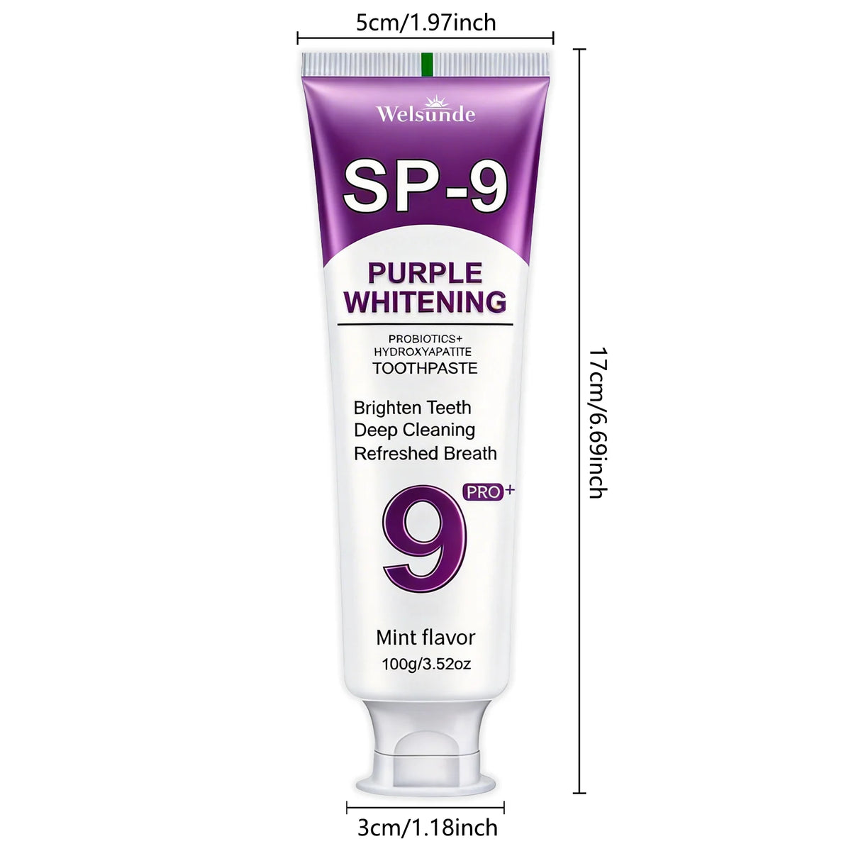 Welsunde Hydroxyapatite Toothpaste For Teeth Whitening And Fresh Breath