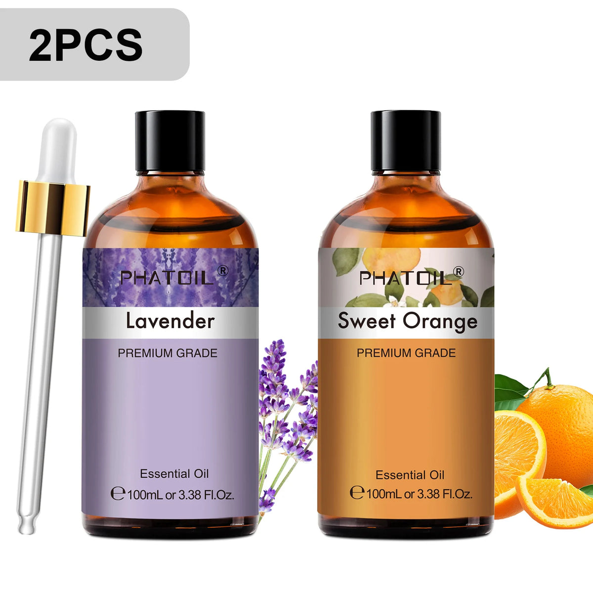 Phatoil Essential Oils Set Vanilla Lavender Sandalwood Lemon Cinnamon