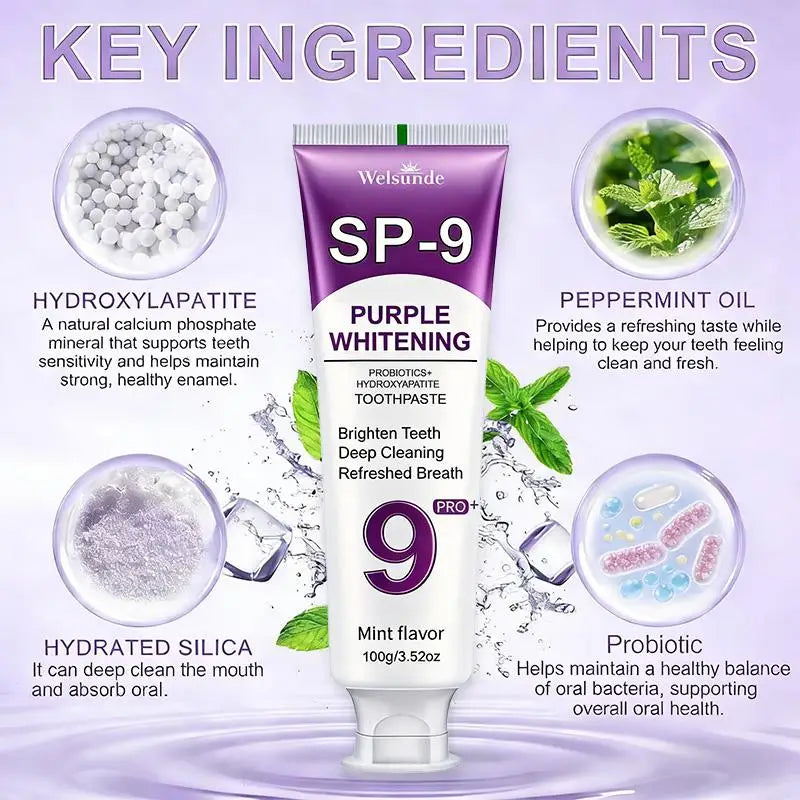 Welsunde Hydroxyapatite Toothpaste For Teeth Whitening And Fresh Breath