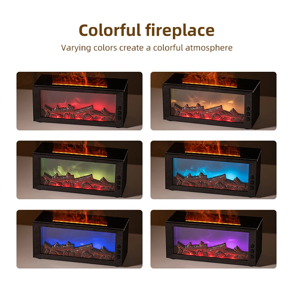 Flame Effect Humidifier And Aroma Diffuser With Remote Control