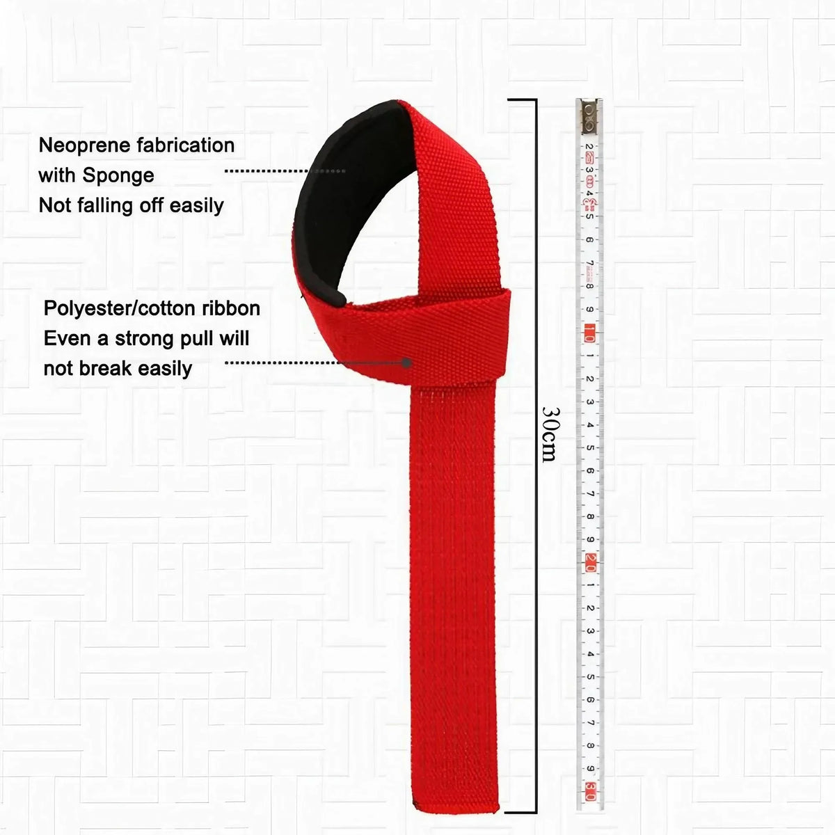 Heavy Duty Padded Wrist Lifting Straps for Weightlifting and Powerlifting