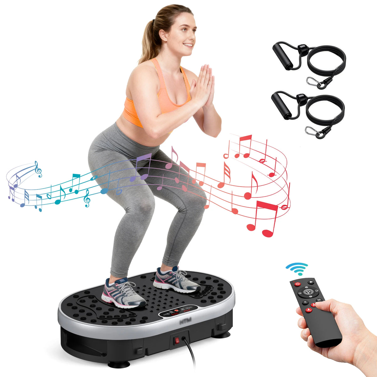 HTM Whole Body Vibration Plate Exercise Machine With Remote Control
