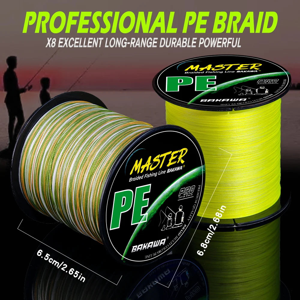 Bakawa Premium Braided Fishing Line For Saltwater Carp Angling