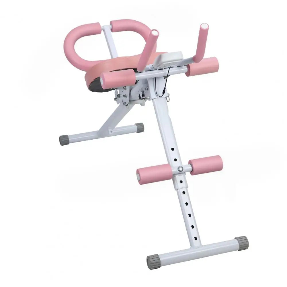 Adjustable Abdominal Trainer Machine With LCD Display And Foam Handles
