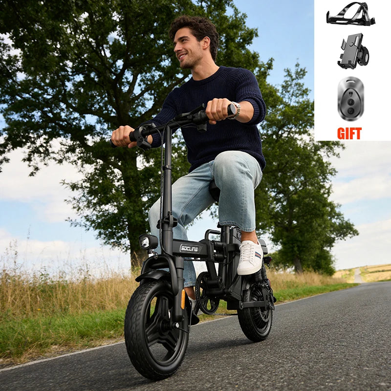 Foldable Electric Commuter Bike With 500W Motor And Detachable Battery