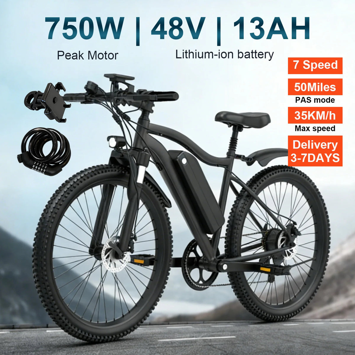 Toofly Electric Mountain Bike With 500W Motor And Removable Battery