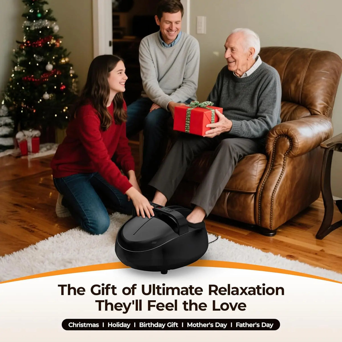 Shiatsu Foot Massager With Air Compression And Remote Control