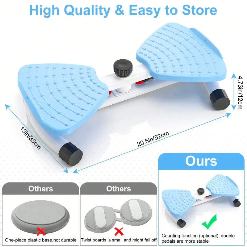 Twist Waist Disc Board With Resistance Bands For Home Fitness