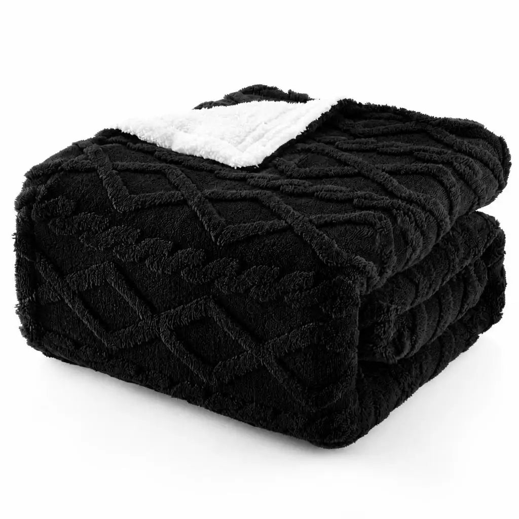 Electric Heated Throw Blanket With Fast Heating And Safety Controls