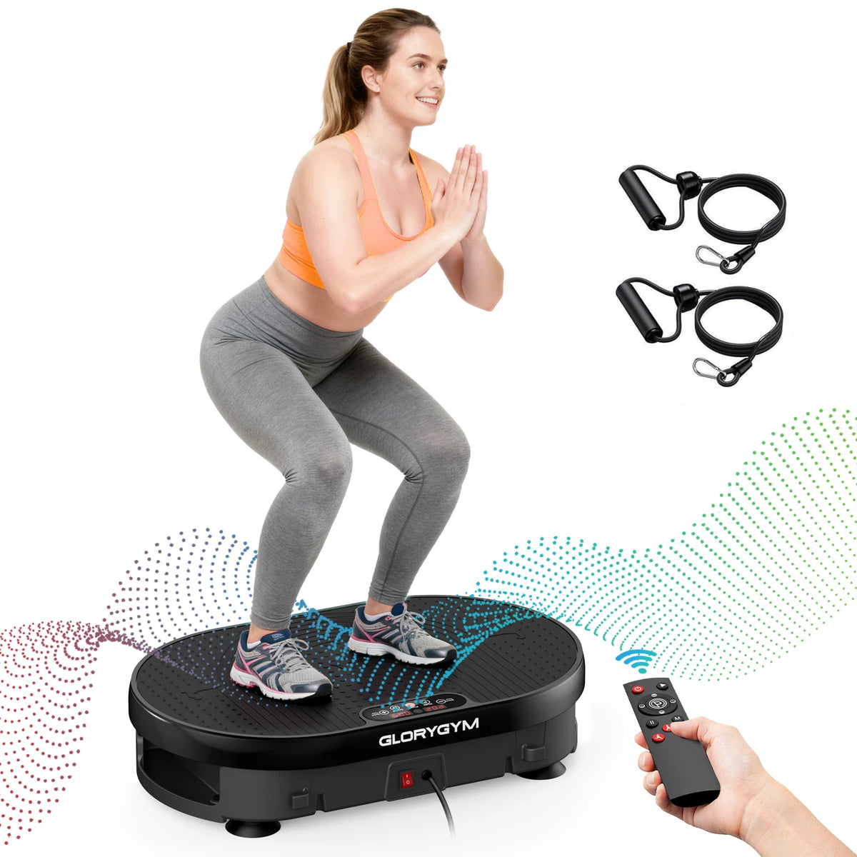 LED Display Whole Body Vibration Plate Exercise Machine Fitness Equipment
