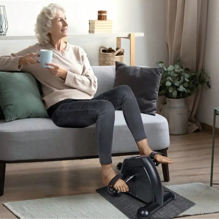 Portable Under Desk Mini Exercise Bike With LCD Display