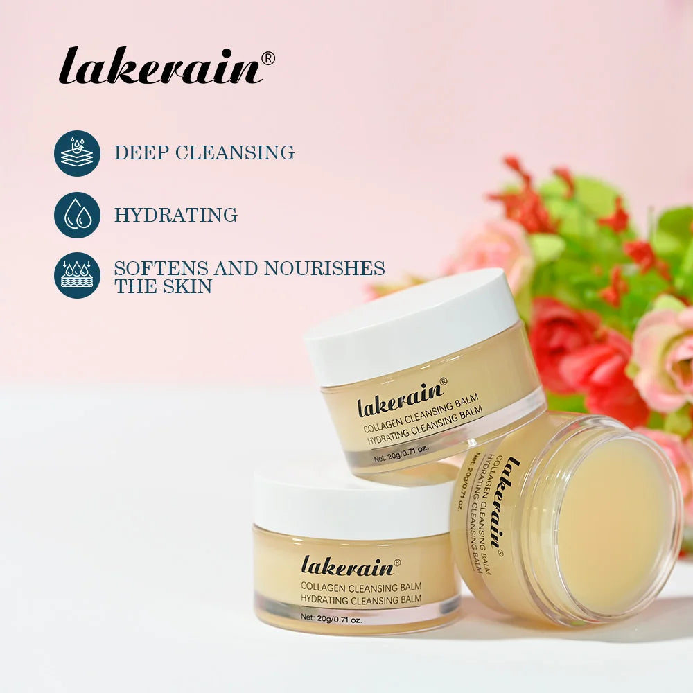 Lakerain Collagen Cleansing Balm Gentle Makeup Remover Facial Cleanser