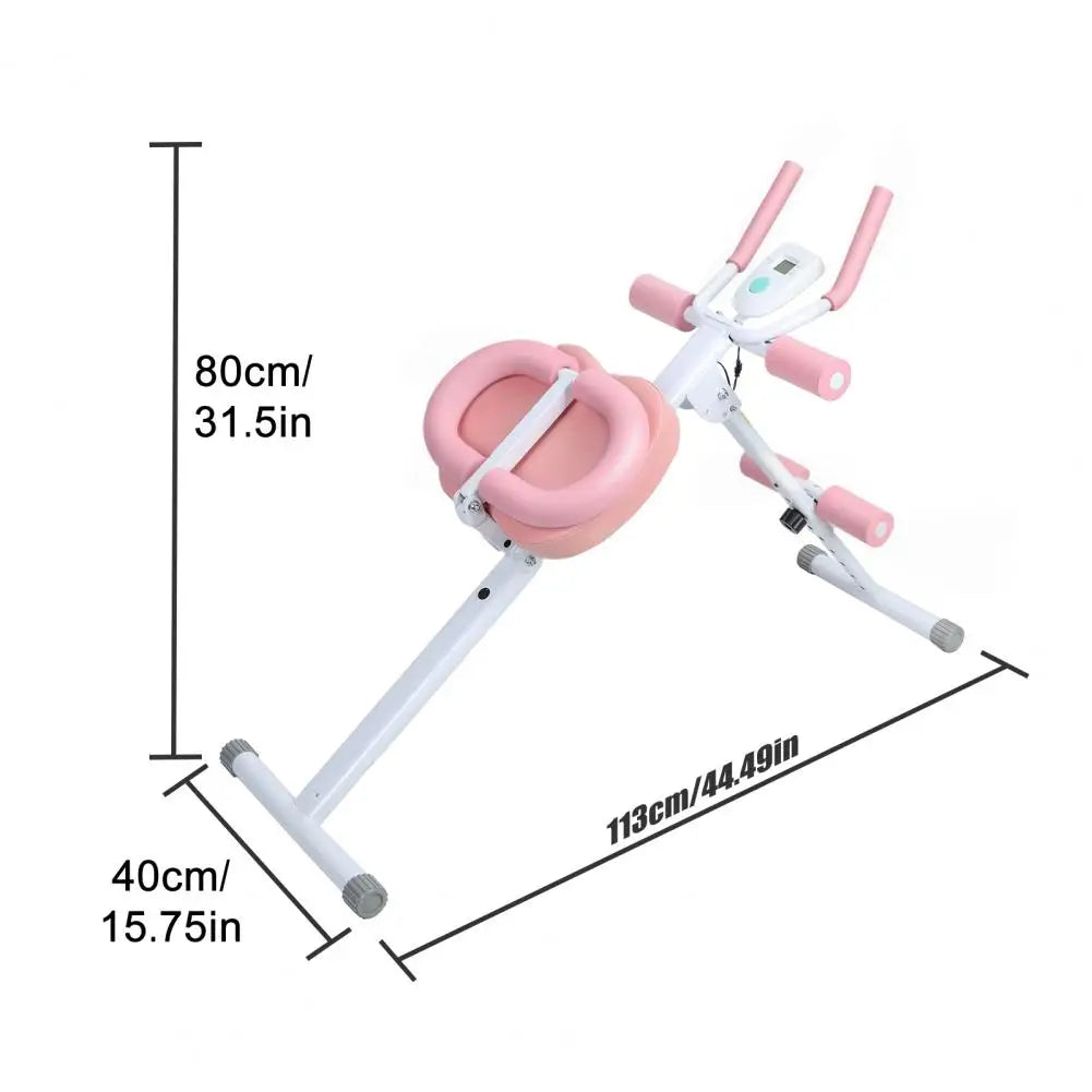 Adjustable Abdominal Trainer Machine With LCD Display And Foam Handles
