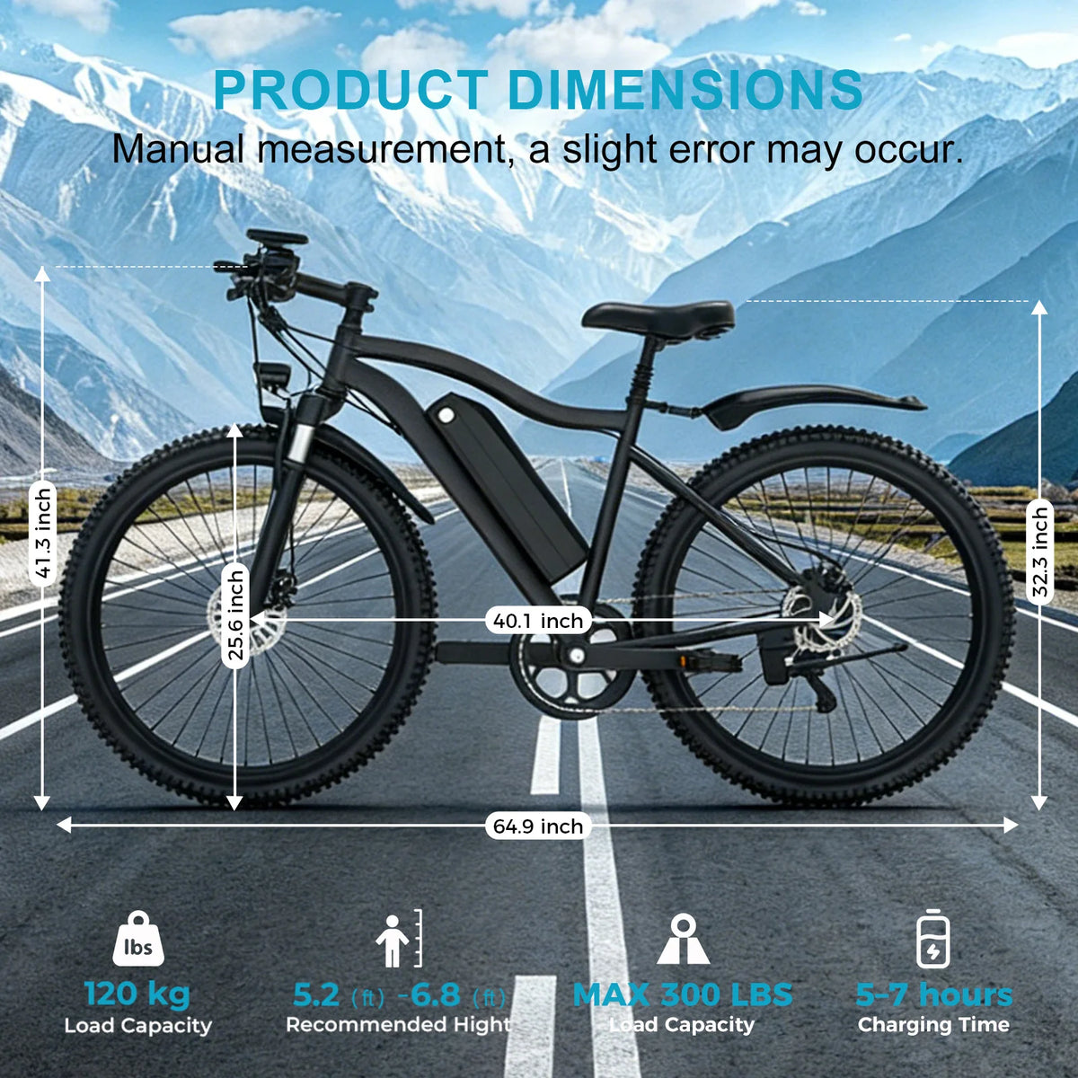 Toofly Electric Mountain Bike With 500W Motor And Removable Battery