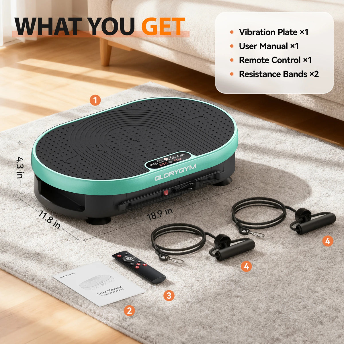 LED Display Whole Body Vibration Plate Exercise Machine Fitness Equipment