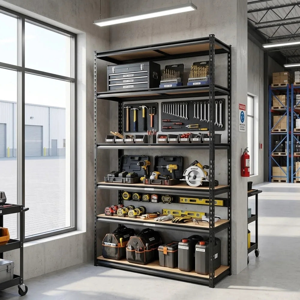 Heavy Duty Metal Garage Storage Shelving And Utility Rack