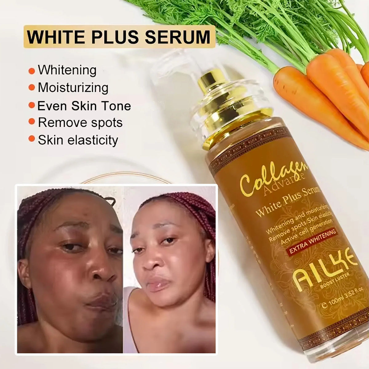 Ailke Whitening Face Serum For Dark Spots And Even Tone