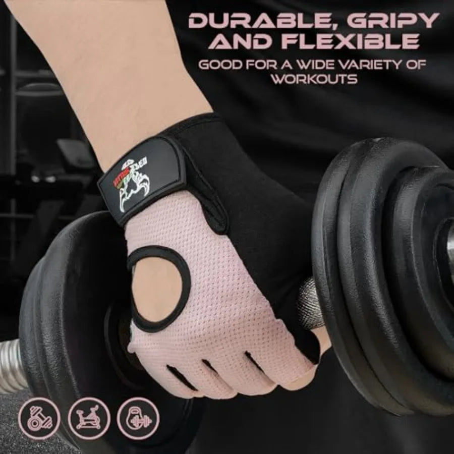 Fingerless Weight Lifting Gloves With Breathable Padded Palms For Gym