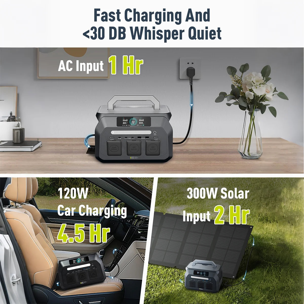 OSCAL IEE 800W Portable Power Station With LiFePO4 Battery