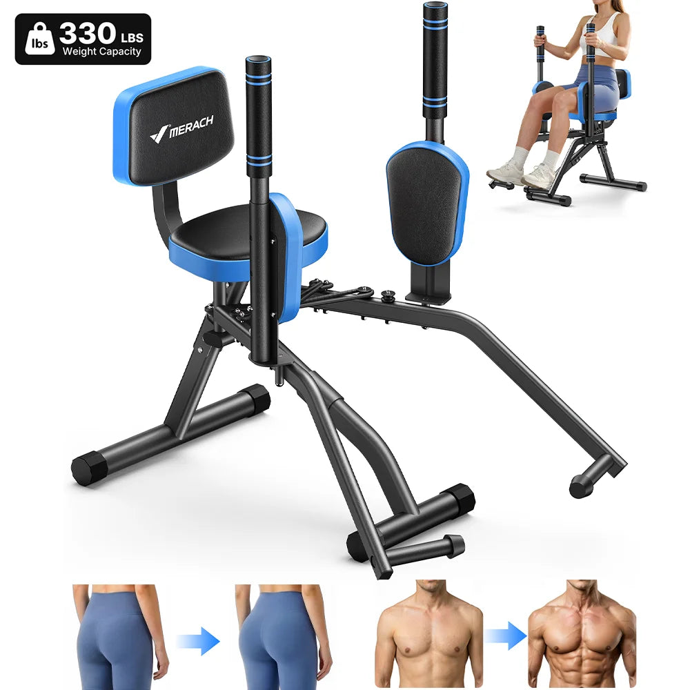 MERACH Adjustable Hip Abductor Machine for Glute and Thigh Training