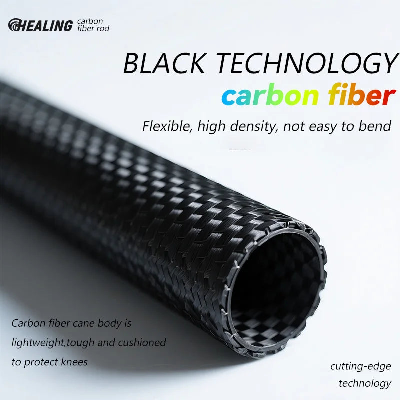 OKHEALING Carbon Fiber Foldable Trekking Poles For Hiking Travel