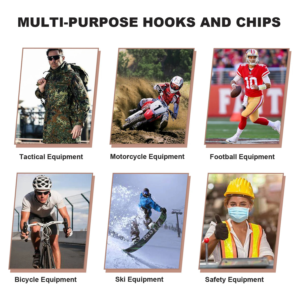 HiMISS Wall Mounted Motorcycle Helmet Storage Rack With Hooks