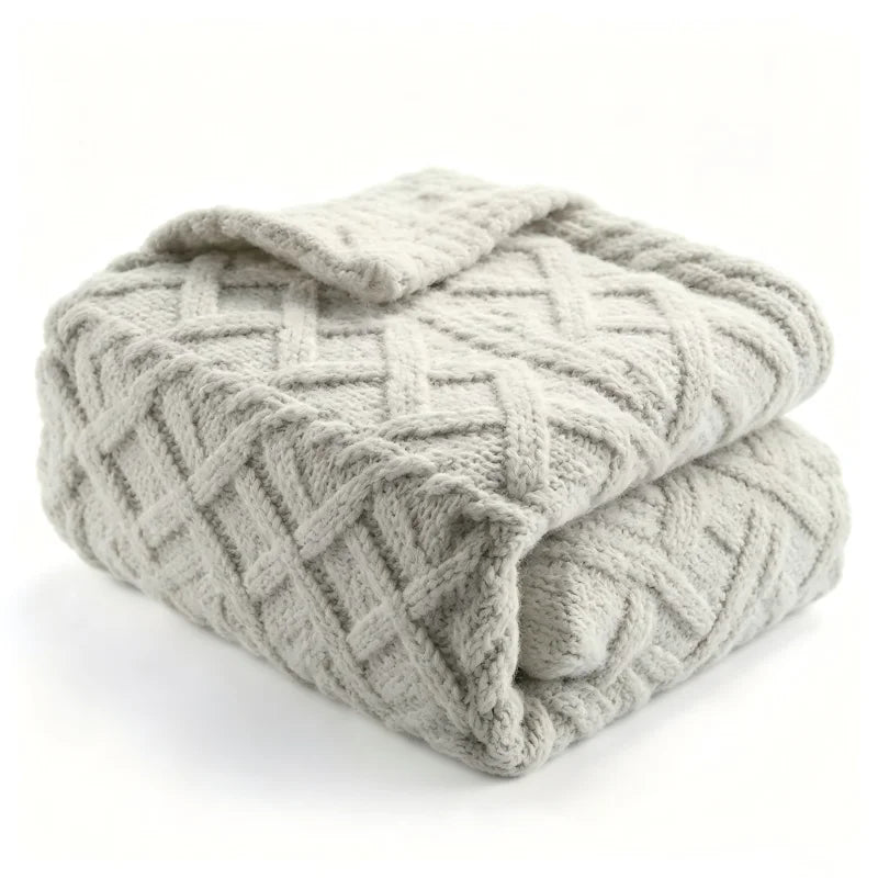 Electric Heated Throw Blanket With Fast Heating And Safety Controls