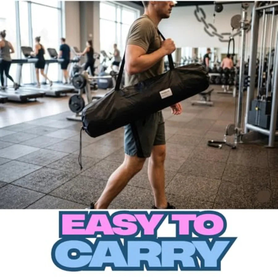 Non Slip Ab Roller Exercise Mat With Durable Storage Bag