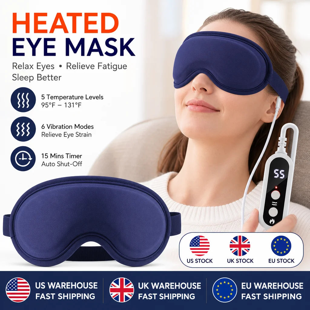PASTSKY 3D Heated Eye Massager Mask With Smart Timer Control