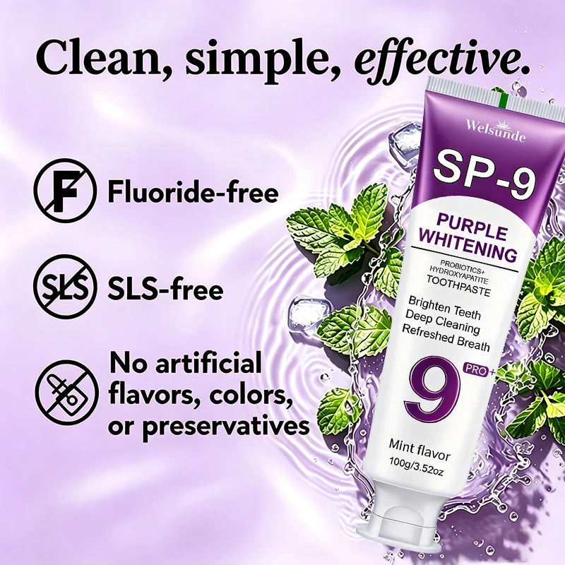 Welsunde Hydroxyapatite Toothpaste For Teeth Whitening And Fresh Breath