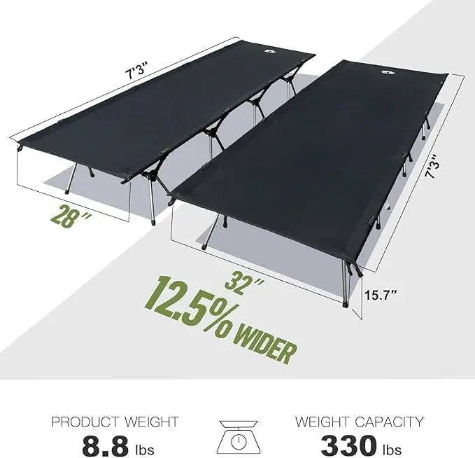 Night Cat Folding Camping Cot for Adults Portable Outdoor Bed