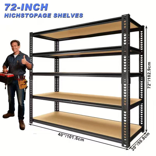 SARENZOON Adjustable Heavy Duty Metal Garage Shelving System