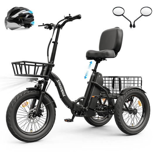 EILLEO Spacewalk 1200W Electric Trike With Folding Comfort Design