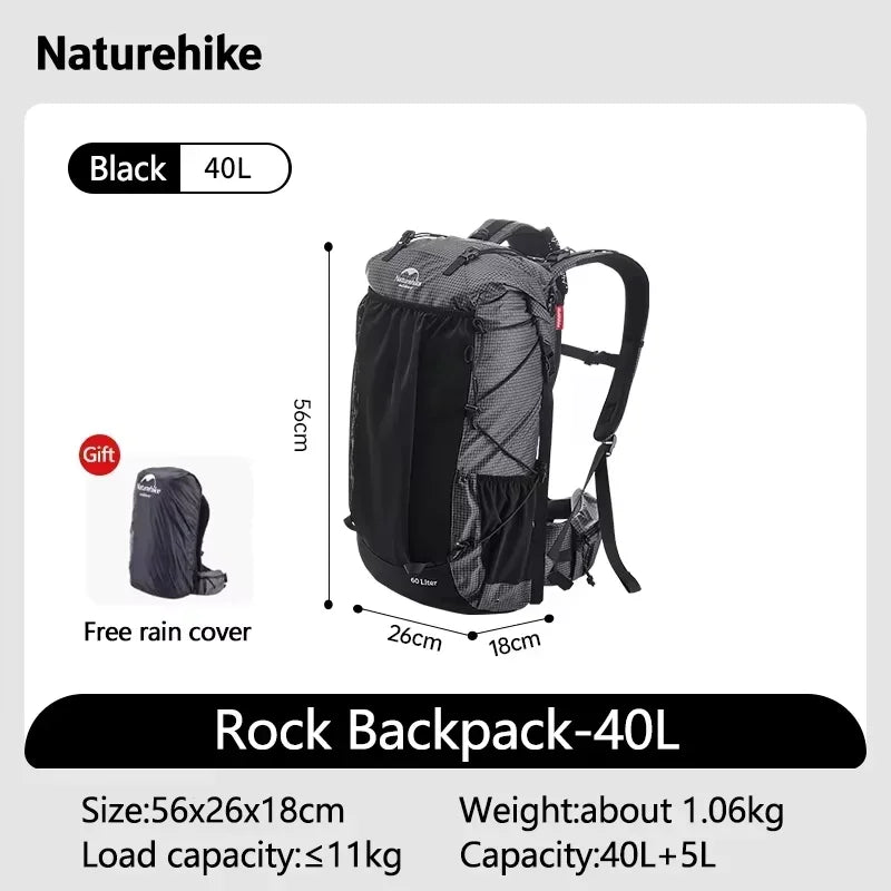 Naturehike Large Capacity Hiking Backpack With Rain Cover